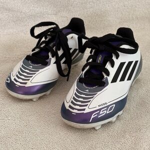 Adidas Messi Kids Sneakers - White and Purple